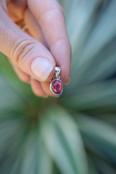 Pink Tourmaline Cabochon Pendant